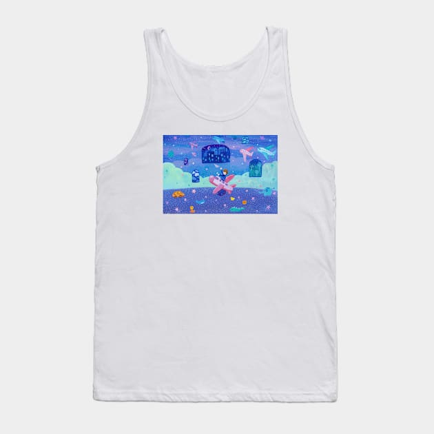 Dream of trip Tank Top by nyumori